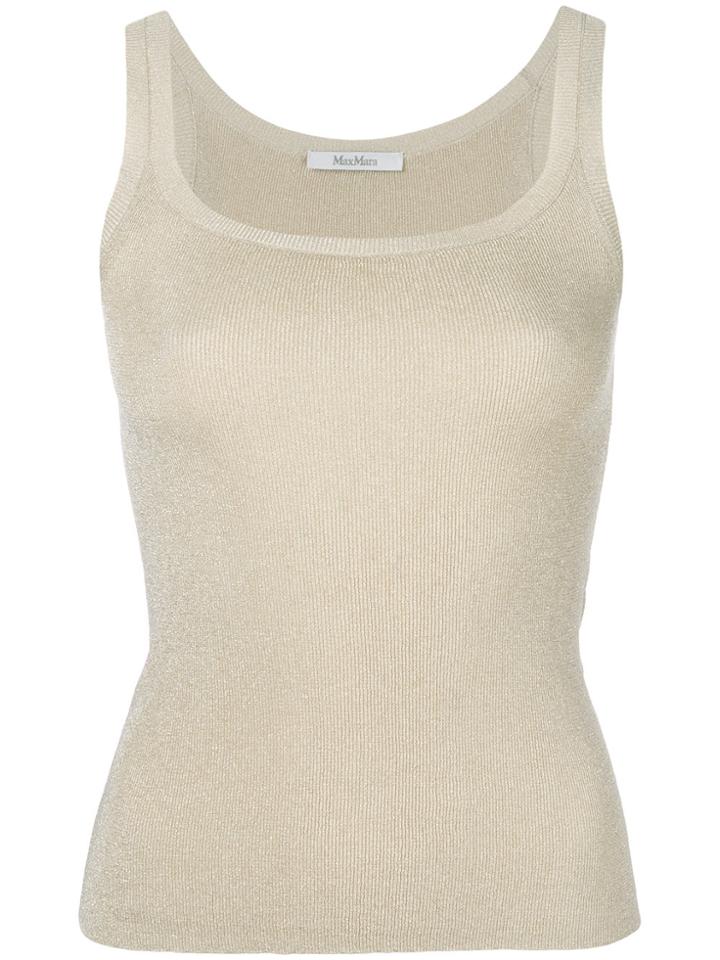 Max Mara Dalila Knitted Vest - Nude & Neutrals
