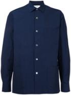 Schnaydermans - Buttoned Overshirt - Men - Nylon - M, Blue, Nylon