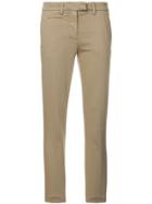 Dondup Skinny Cropped Trousers - Nude & Neutrals