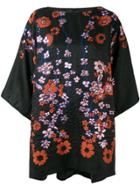 Talbot Runhof Floral Embroidered Tunic - Black