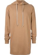 Rick Owens Drkshdw Mid-length Hoodie, Men's, Size: Medium, Nude/neutrals, Cotton