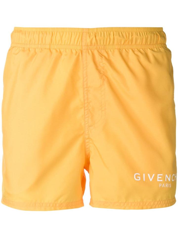 Givenchy Logo Swimming Shorts - Yellow