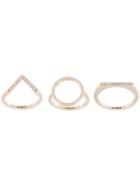Kenzo 'sand Symbol' Three Ring Set