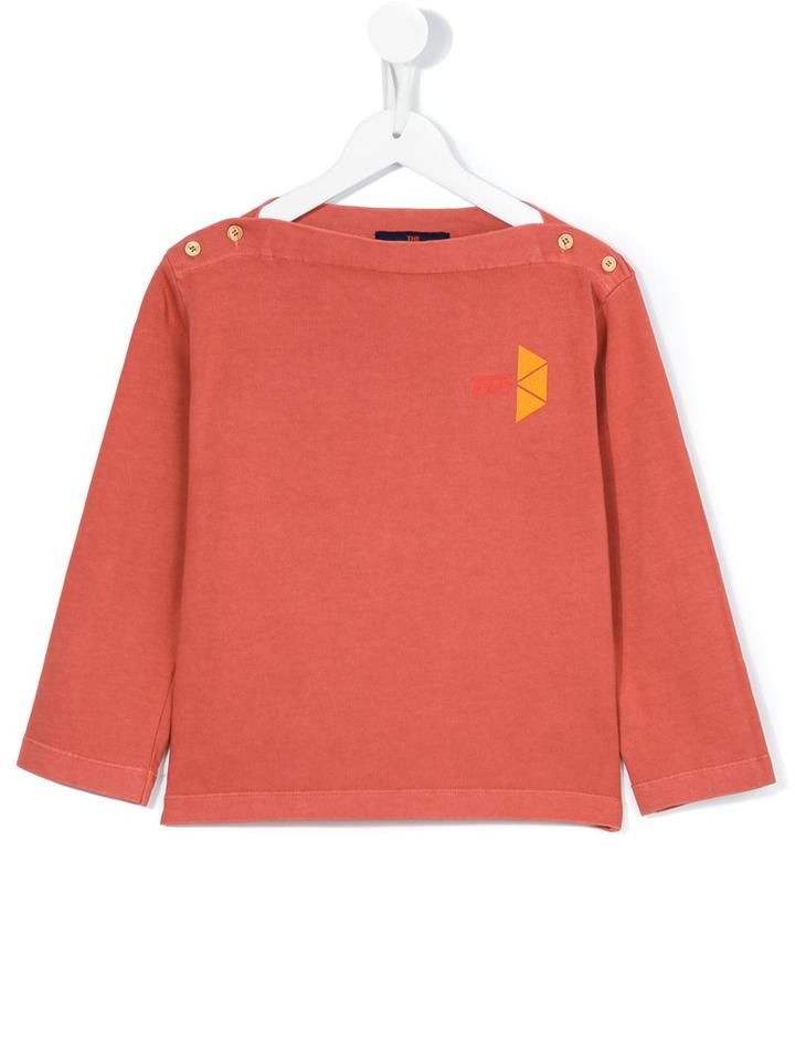 The Animals Observatory Printed Sweatshirt, Girl's, Size: 6 Yrs, Yellow/orange