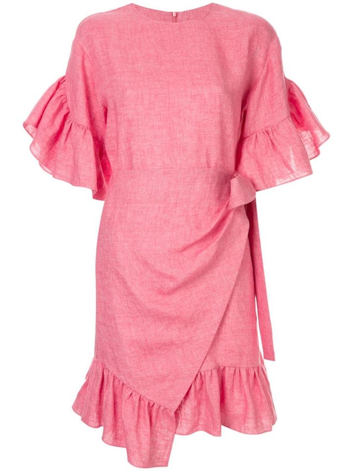 Goen.j Short Wrap Dress - Pink