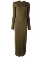 Courrèges Long Knit Dress, Women's, Size: 3, Green, Merino