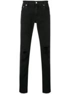 Dolce & Gabbana Ripped Skinny Jeans - Black