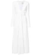 Carolina Herrera Plunge Empire-line Dress - White