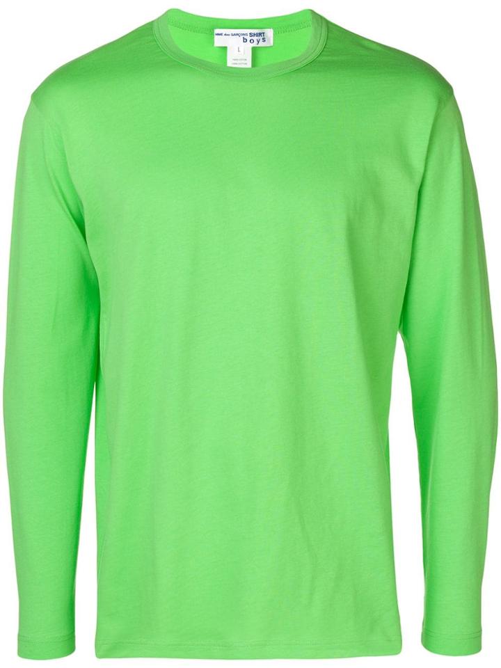 Comme Des Garçons Shirt Boys Logo Print Top - Green