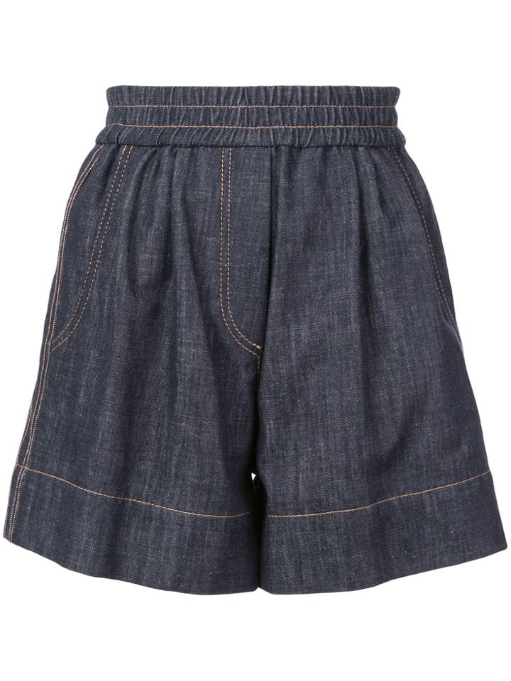 Brunello Cucinelli Elasticated Shorts - Blue