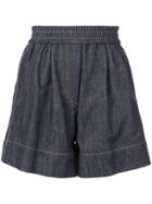 Brunello Cucinelli Elasticated Shorts - Blue