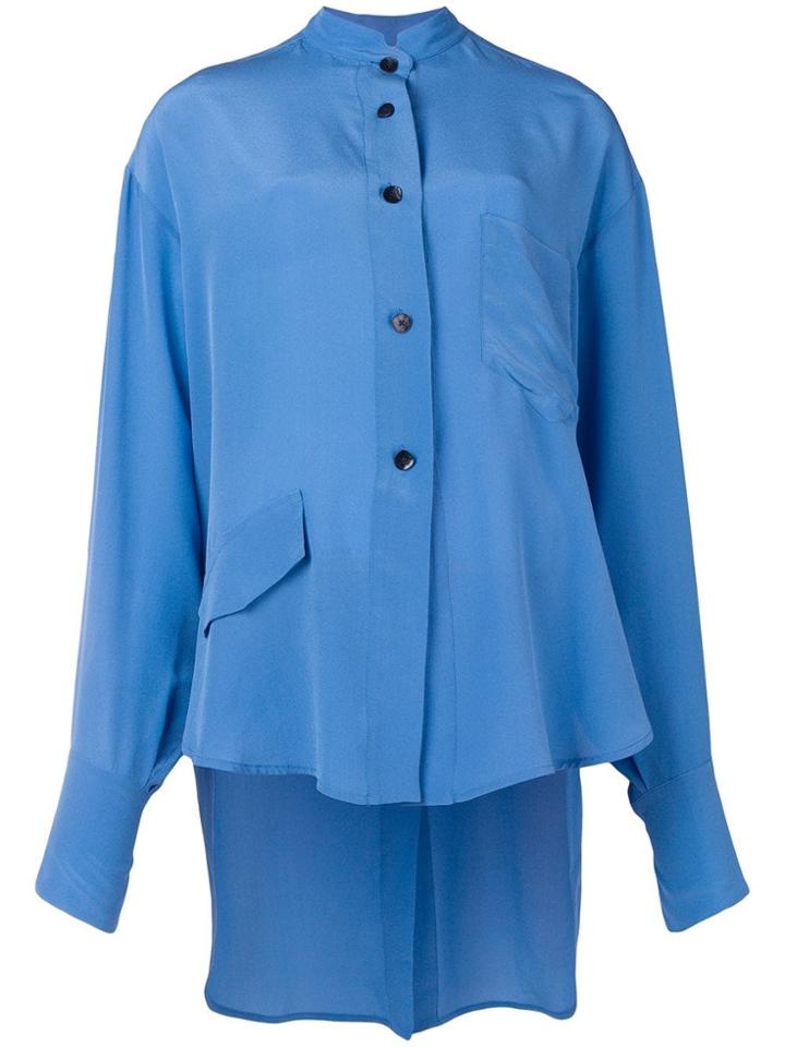 Petar Petrov Front Pockets Shirt - Blue