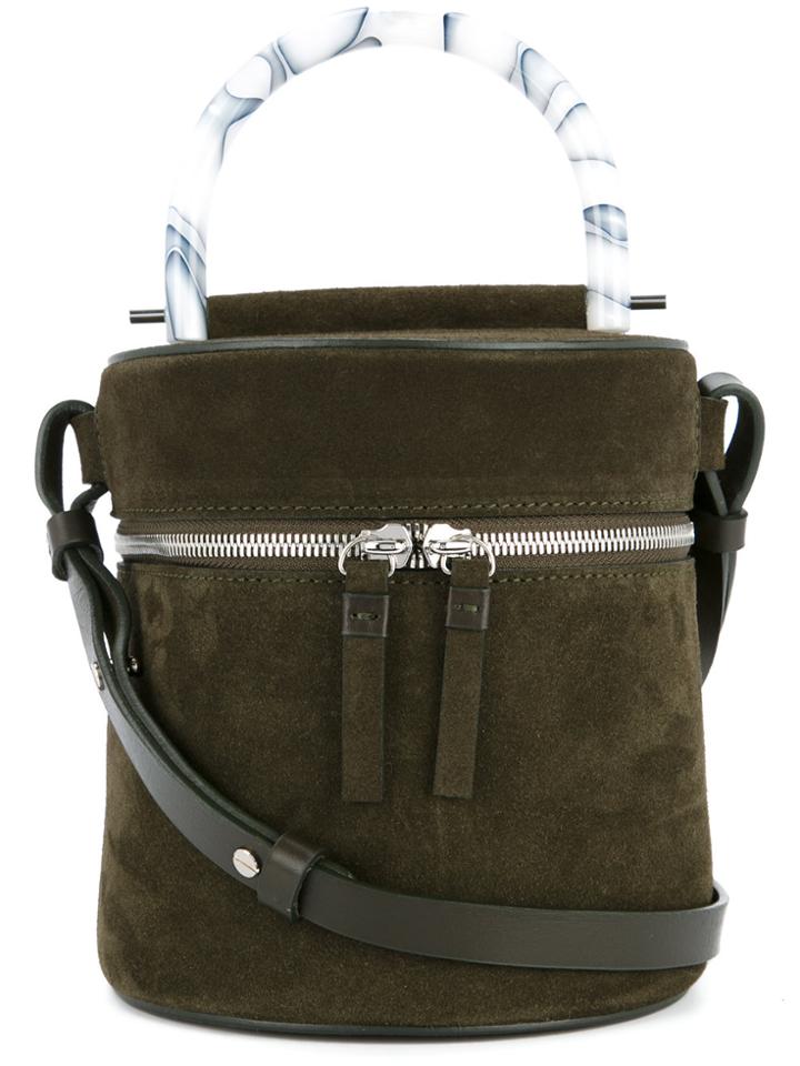 Building Block Drum Tote - Green