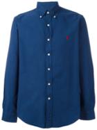 Polo Ralph Lauren Logo Embroidered Shirt, Men's, Size: Medium, Blue, Cotton