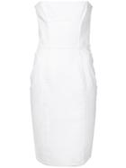 Dsquared2 Strapless Midi Dress - White