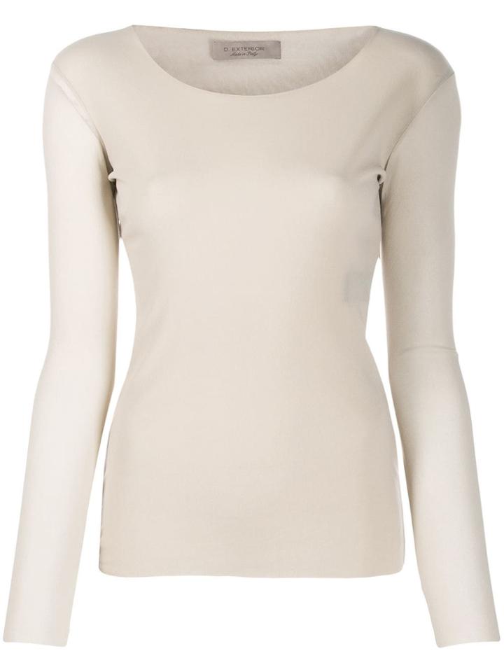 D.exterior Fine Knitted Top - 12 Resina