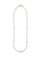 Chanel Vintage Rhinestone Pearl Necklace, Women's, Metallic