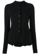 Rundholz Buttoned Jacket, Women's, Size: Large, Black, Cotton/spandex/elastane