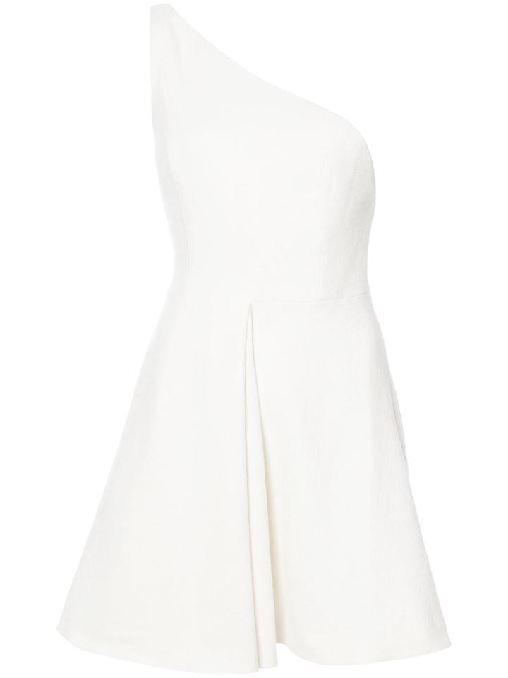 C/meo - One Shoulder Mini Dress - Women - Cotton/linen/flax/polyester - S, White, Cotton/linen/flax/polyester