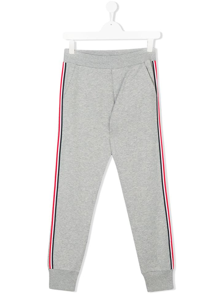 Moncler Kids Stripe Track Pants - Grey
