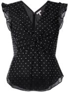 Rebecca Taylor Birdseye Blouse - Black