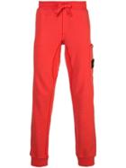 Stone Island Coral Sweatpants - Red