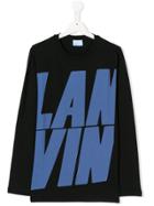 Lanvin Enfant Teen Logo T-shirt - Black