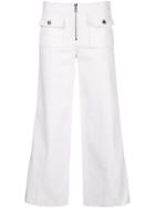 Cinq A Sept Wide-leg Cropped Trousers - White