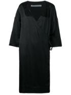 Raquel Allegra Wrap Kimono Dress - Black