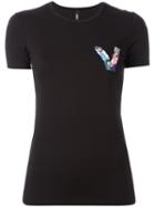 Versus - Embellished Logo T-shirt - Women - Cotton/spandex/elastane - Xs, Women's, Black, Cotton/spandex/elastane