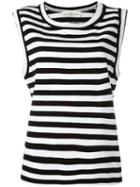 Golden Goose Deluxe Brand Striped Tank Top, Women's, Size: Xs, Black, Cotton