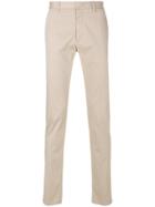 Z Zegna Slim-fit Chino Trousers - Nude & Neutrals