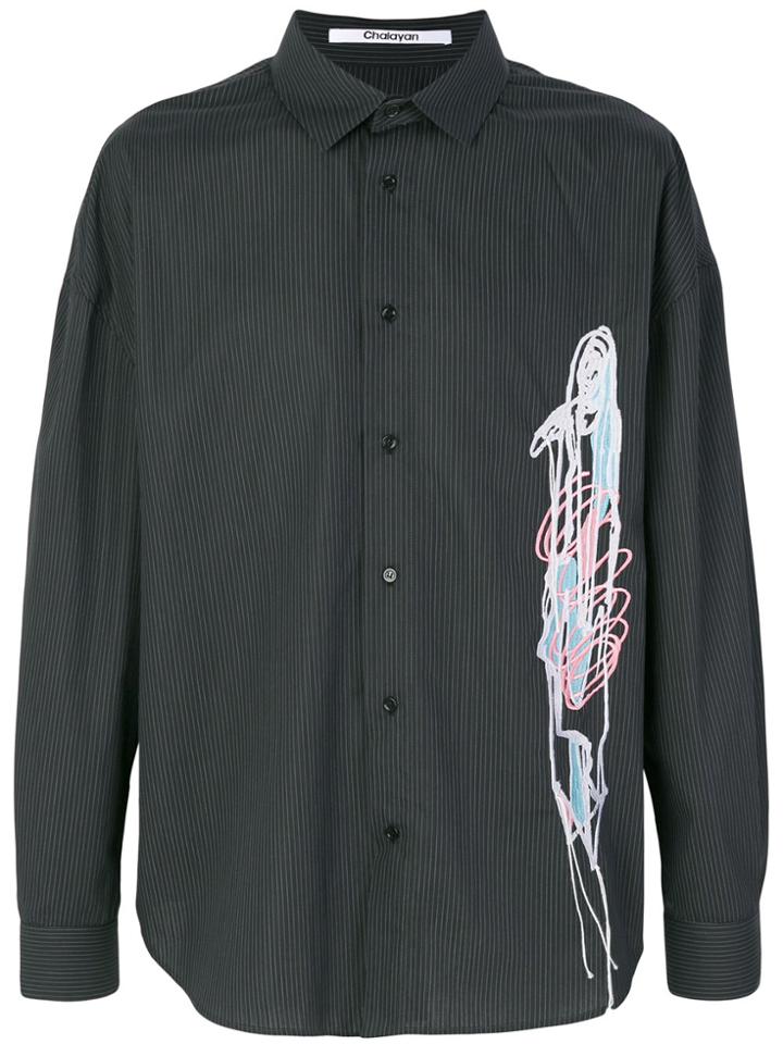Givenchy Real Eyes Real Lies Slogan Shirt - Green