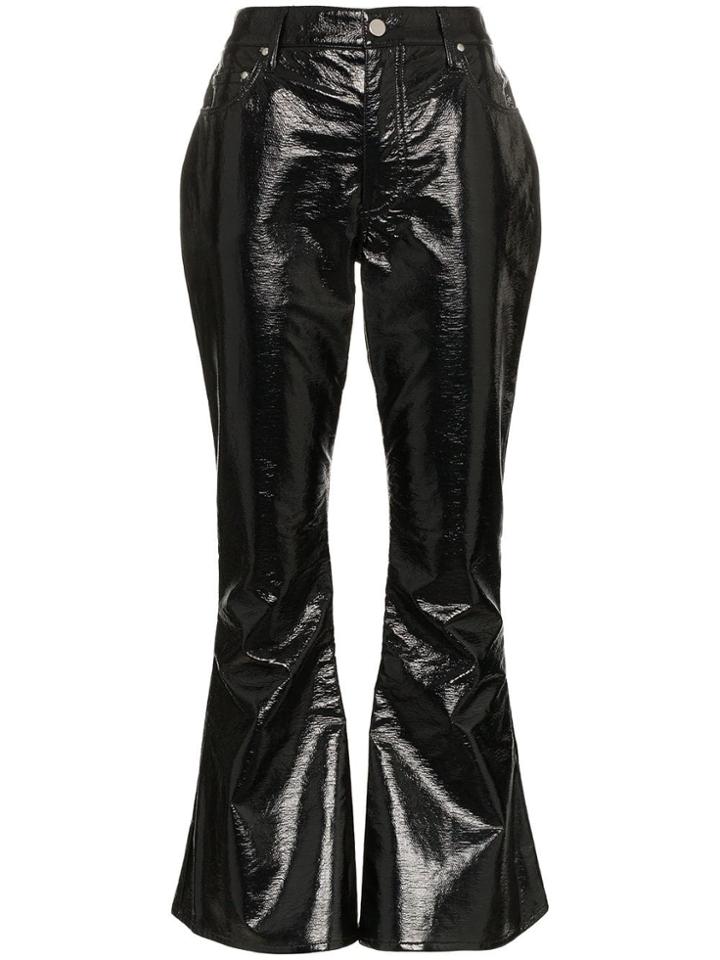 Beaufille Veritas Kick Flare Vinyl Trousers - Unavailable