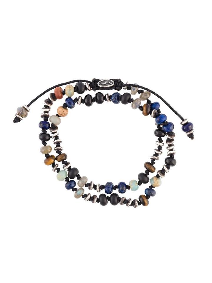 M. Cohen 'two-layer Templar Gems' Bracelet, Men's, Black
