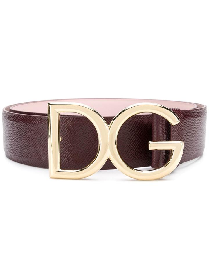 Dolce & Gabbana Buckle Belt - Pink