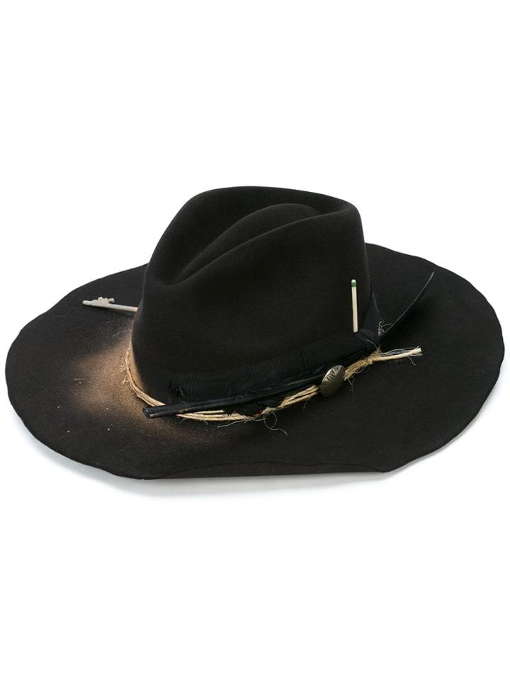 Nick Fouquet Sprayed Detail Hat - Black
