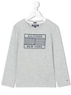 Tommy Hilfiger Junior - Graphic Print Sweatshirt - Kids - Cotton - 12 Yrs, Grey