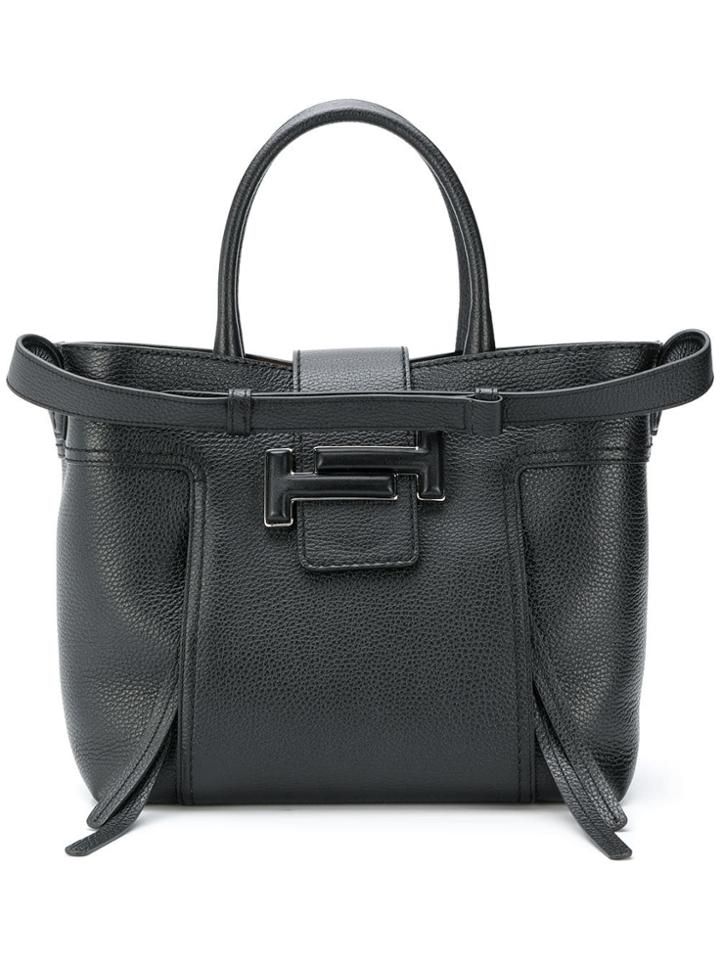 Tod's Double T Shopping Bag - Black