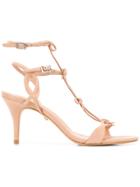 Schutz Bow Detail Sandals - Pink