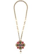 Chanel Vintage Gripoix Pearl Filigree Necklace