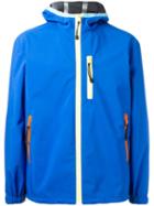 Prada 'tela' Sports Jacket, Men's, Size: Medium, Blue, Calf Leather/polyamide/polyester