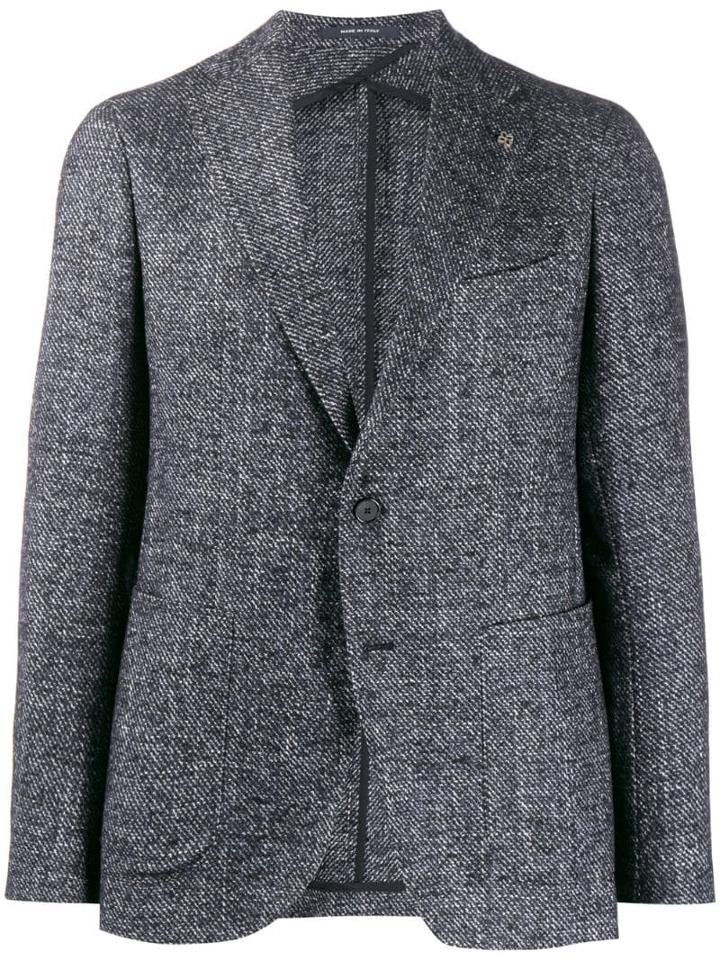 Tagliatore Woven Single-breasted Blazer - Blue