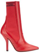 Fendi Slip-on Boots - Red