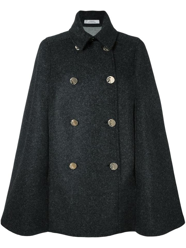 Versace Collection Double Breasted Cape