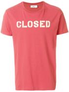 Closed Logo Print T-shirt - Red