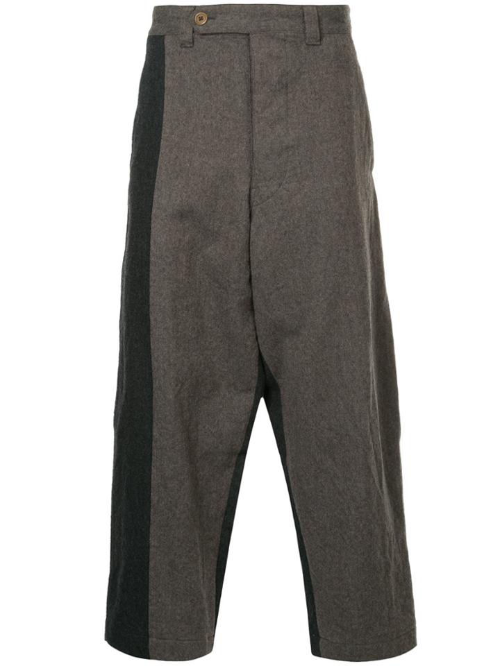 Yohji Yamamoto Vintage Baggy Cropped Trousers - Grey