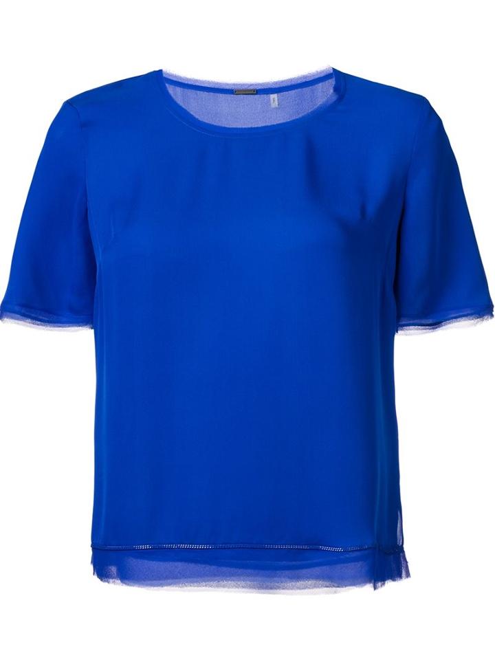 Elie Tahari Scoop Neck T-shirt