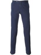 Pt01 Slim Chino Trousers, Men's, Size: 54, Blue, Cotton/linen/flax/spandex/elastane