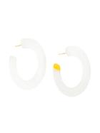 Cult Gaia Oversized Hoop Earrings - White